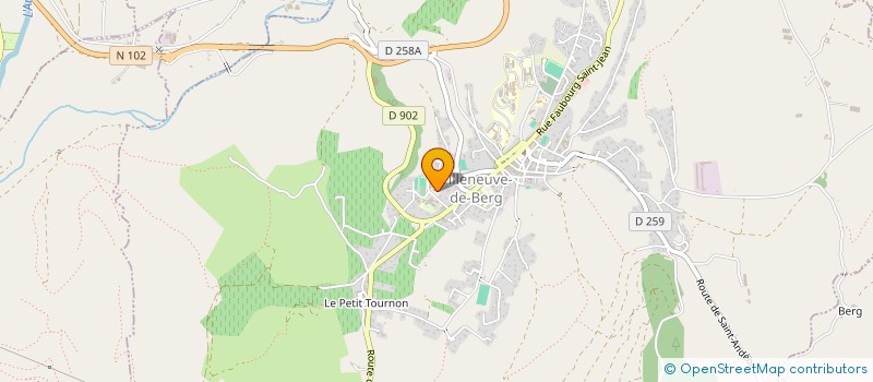 localisation de l'entreprise MADAME MELINDA MENAZZI à VILLENEUVE-DE-BERG