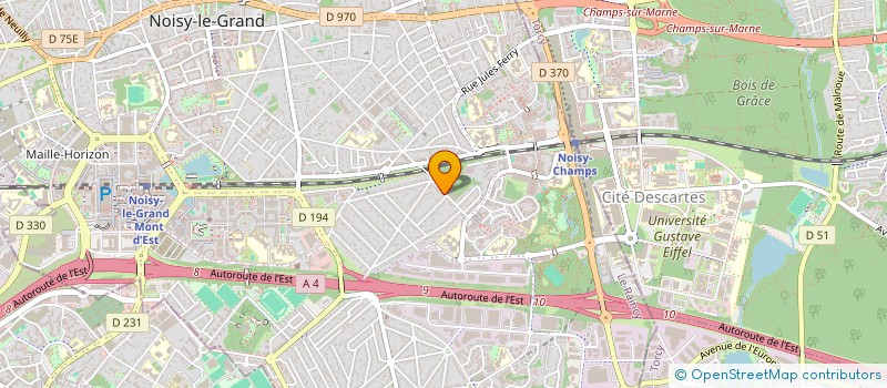 localisation de l'entreprise MADAME MELINDA MENDY  NOISY-LE-GRAND