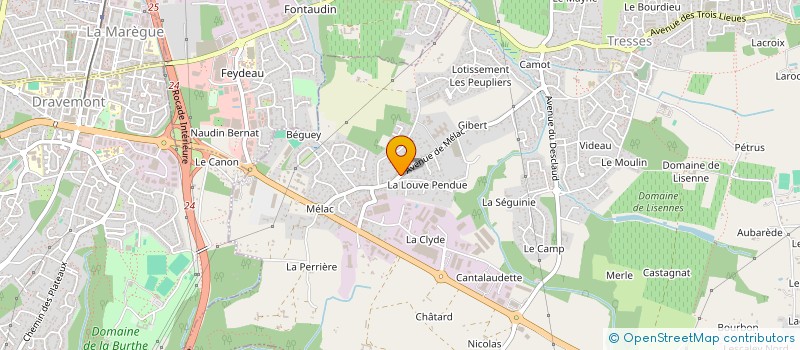 localisation de l'entreprise MADAME MELINDA MUNOZ  TRESSES