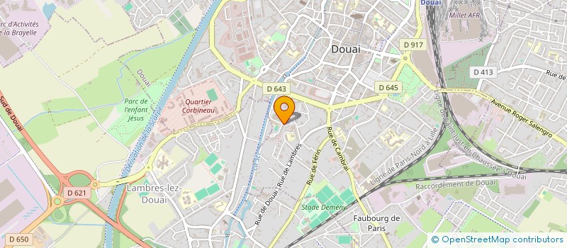 localisation de l'entreprise MADAME MELINDA NOURTIER  DOUAI