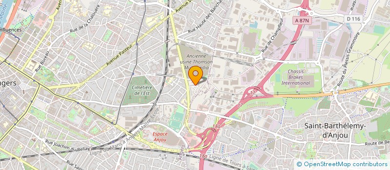 localisation de l'entreprise MADAME MELINDA PEINY  ANGERS