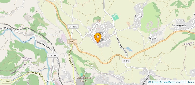 localisation de l'entreprise MADAME MELINDA POUILHE à POLIGNAC