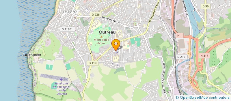 localisation de l'entreprise MADAME MELINDA SAUVAGE  OUTREAU