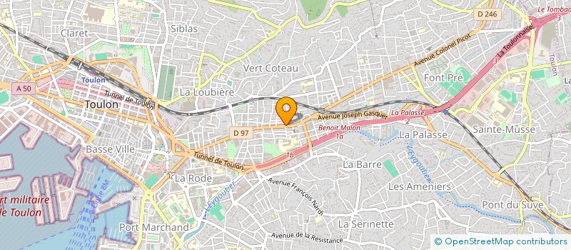 localisation de l'entreprise MADAME MELINDA TORDJMAN  TOULON