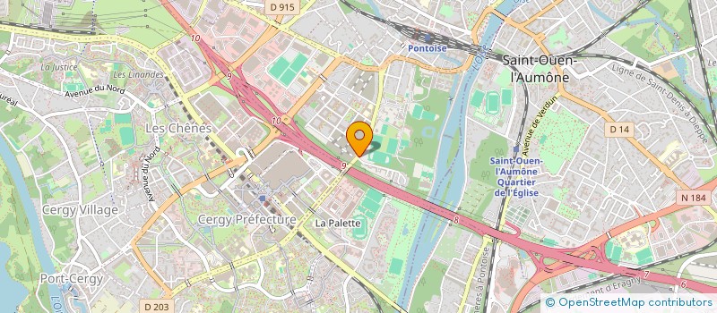 localisation de l'entreprise MADAME MELINDA VAIS  PONTOISE