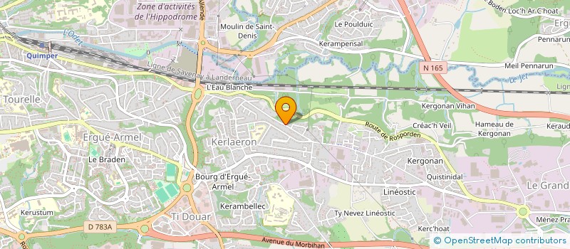 localisation de l'entreprise MADAME MELINE ACHIM  QUIMPER