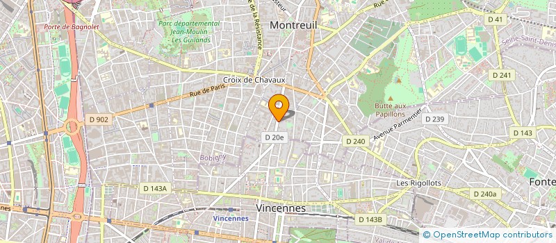 localisation de l'entreprise MADAME MELINE ALAVOINE à MONTREUIL