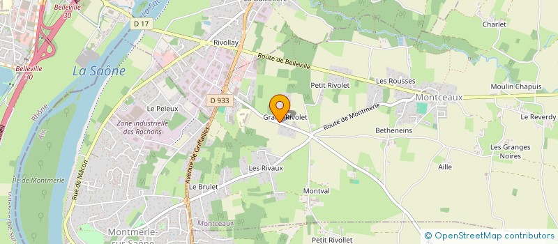 localisation de l'entreprise MADAME MELINE BELLEVRAT  MONTCEAUX