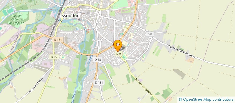 localisation de l'entreprise MADAME MELINE BLERON à ISSOUDUN