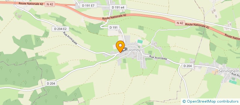 localisation de l'entreprise MADAME MELINE BOSSART  COULOMBY