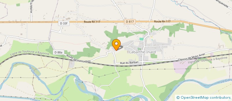 localisation de l'entreprise MADAME MELINE BRIGAND  LABARTHE-INARD