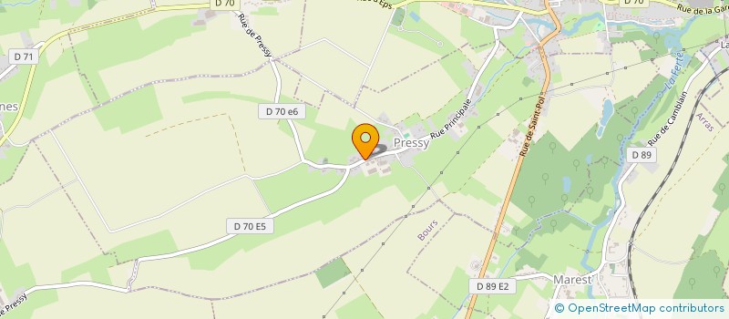 localisation de l'entreprise MADAME MELINE CABOCHE  PRESSY