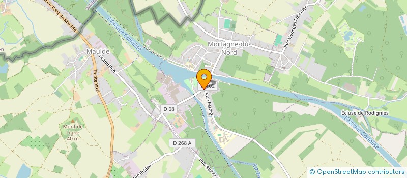 localisation de l'entreprise MADAME MELINE COUVEZ  MORTAGNE-DU-NORD