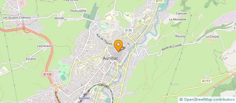 localisation de l'entreprise MADAME MELINE DANIELIAN à AURILLAC