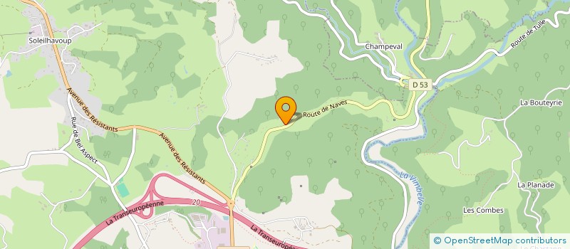 localisation de l'entreprise MADAME MELINE DE WINTER  TULLE