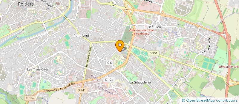 localisation de l'entreprise MADAME MELINE LE VASSEUR à POITIERS