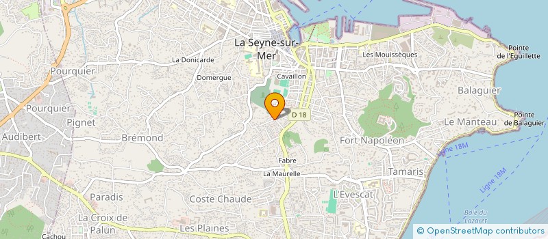 localisation de l'entreprise MADAME MELINE LOISON à LA SEYNE-SUR-MER