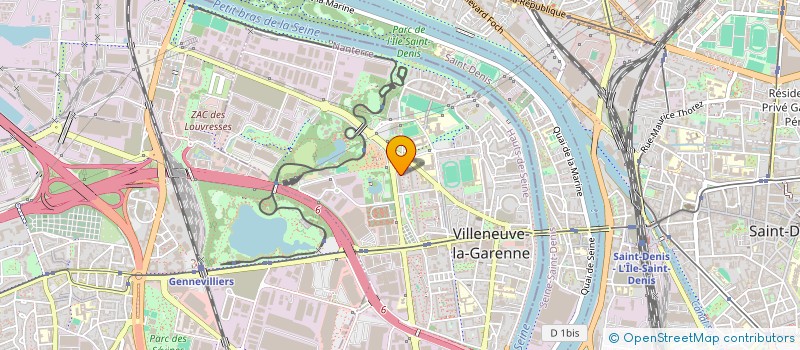 localisation de l'entreprise MADAME MELINE MORCHIPONT  VILLENEUVE-LA-GARENNE