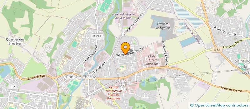 localisation de l'entreprise MADAME MELINE PODOSYAN  TIGNIEU-JAMEYZIEU