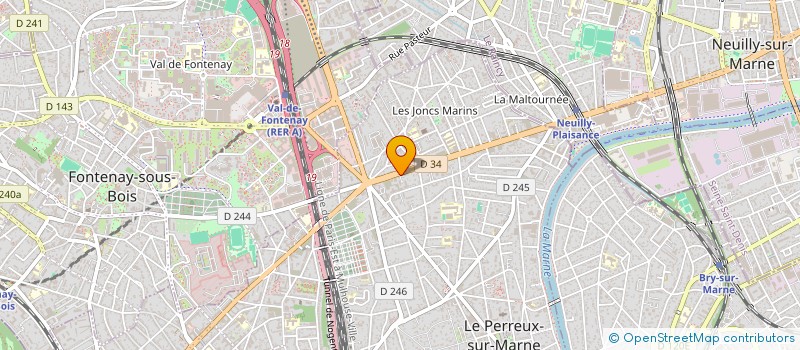 localisation de l'entreprise MADAME MELINE ROCHAMBEAU  LE PERREUX-SUR-MARNE