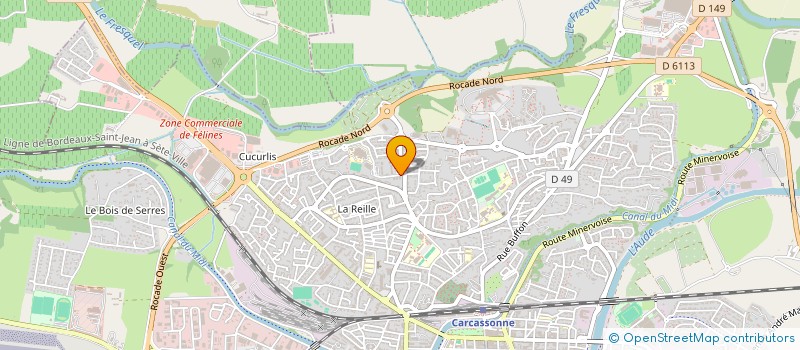 localisation de l'entreprise MADAME MELINE SUISSE  CARCASSONNE