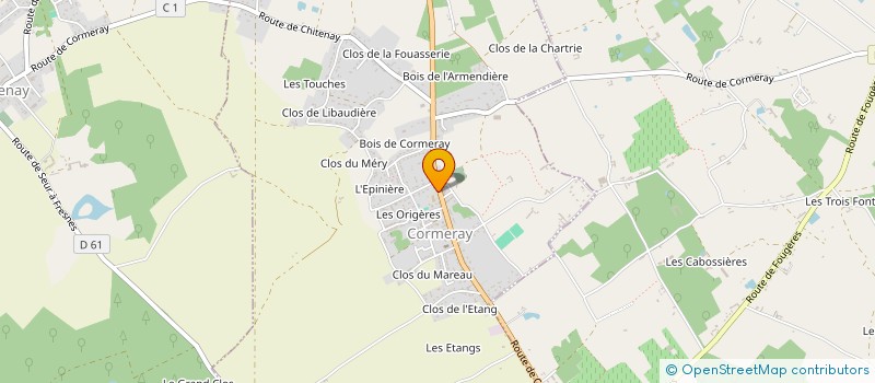 localisation de l'entreprise MADAME MELINE TROISPOUX-VOGRIN  CORMERAY