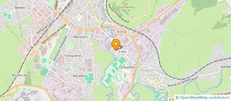 localisation de l'entreprise MADAME MELINE VIDALINC à ARPAJON-SUR-CERE