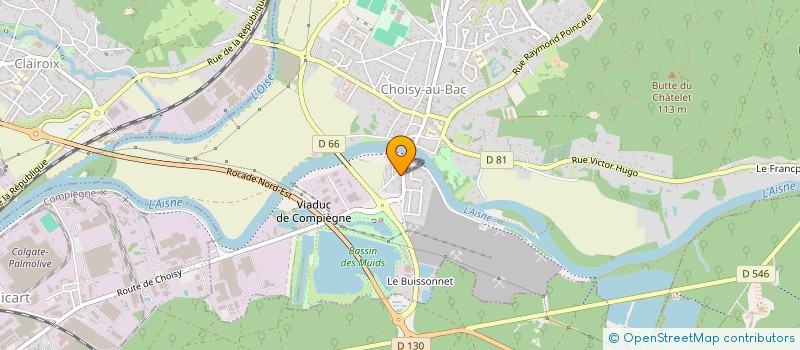 localisation de l'entreprise MADAME MELIS OZBEK  CHOISY-AU-BAC