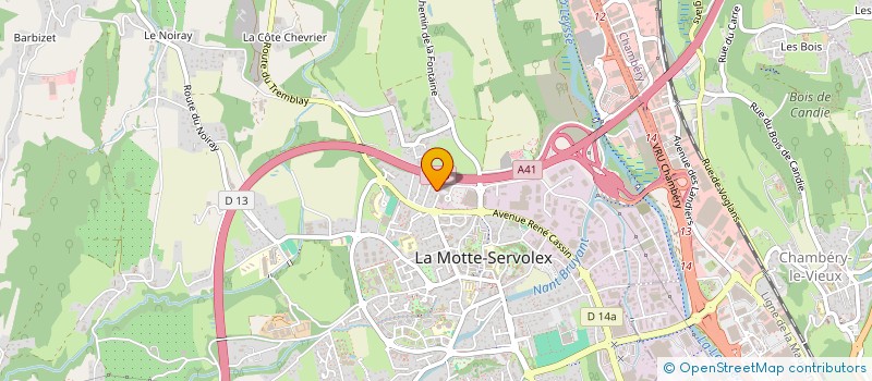 localisation de l'entreprise MADAME MELISA BESIROVIC à LA MOTTE-SERVOLEX