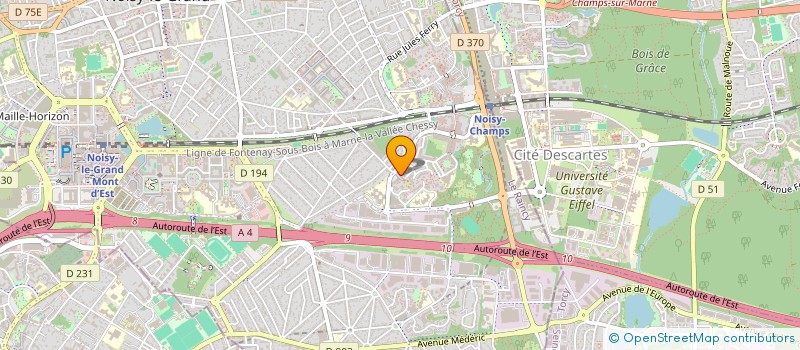 localisation de l'entreprise MADAME MELISA SANTENAC  NOISY-LE-GRAND