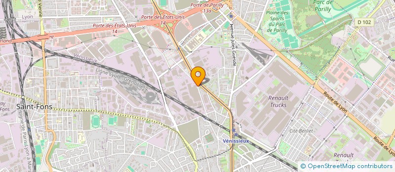 localisation de l'entreprise MADAME MELISANDE ALINE BANDJO-BIN BIKUTY  VENISSIEUX