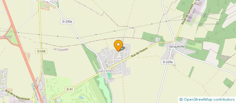 localisation de l'entreprise MADAME MELISANDE LECOMTE  LE CASTELET