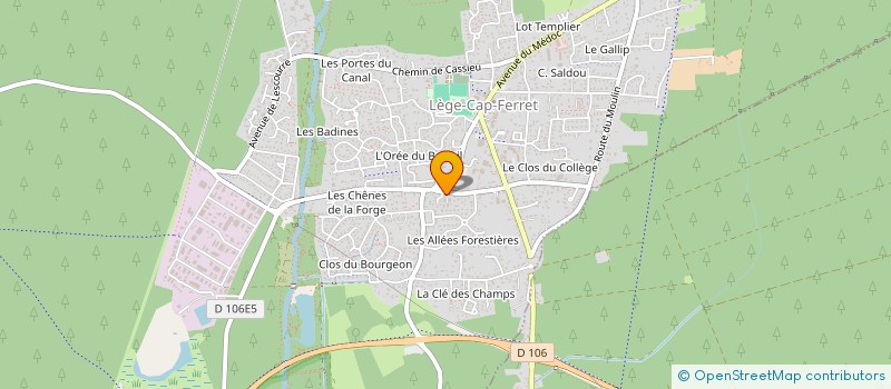 localisation de l'entreprise MADAME MELISE DELPEUCH  LEGE-CAP-FERRET