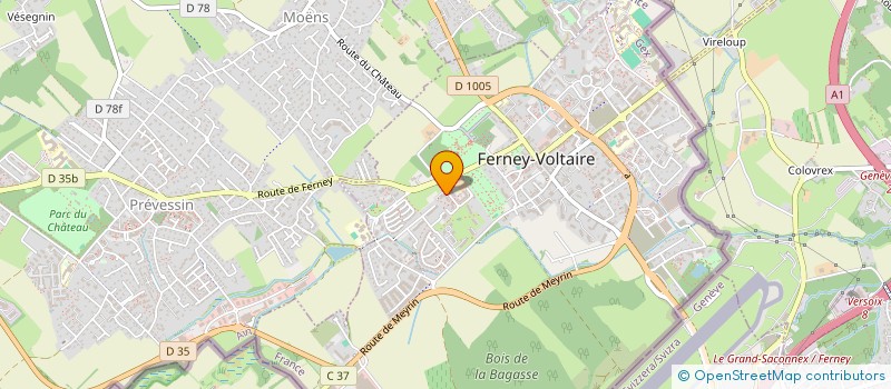 localisation de l'entreprise MADAME MELISENDE REYES à FERNEY-VOLTAIRE