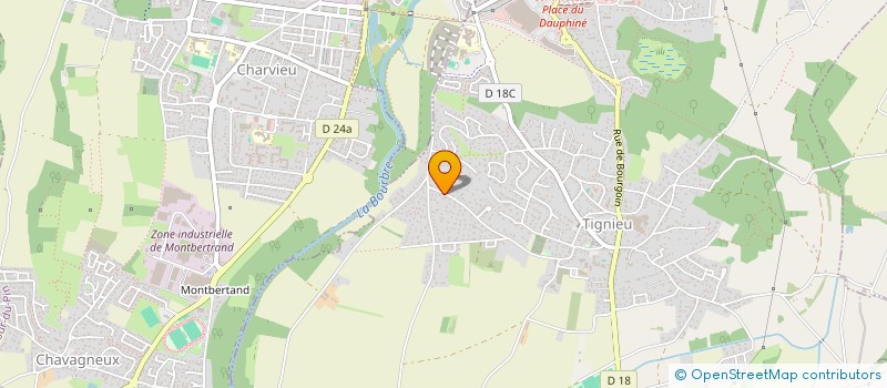 localisation de l'entreprise MADAME MELISSA ABDERRAHMANE  TIGNIEU-JAMEYZIEU