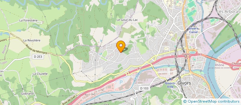 localisation de l'entreprise MADAME MELISSA AIT AISSI  GIVORS