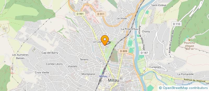 localisation de l'entreprise MADAME MELISSA AKBABA  MILLAU