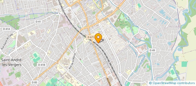 localisation de l'entreprise MADAME MELISSA ALLAF  VAUX-SUR-SEINE