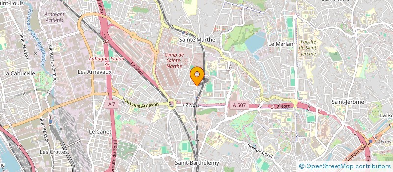 localisation de l'entreprise MADAME MELISSA ALLALI  MARSEILLE