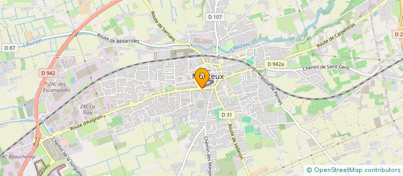 localisation de l'entreprise MADAME MELISSA ALONSO  MONTEUX