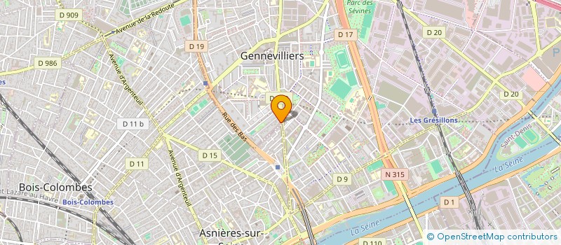 localisation de l'entreprise MADAME MELISSA AMARAL à ASNIERES-SUR-SEINE