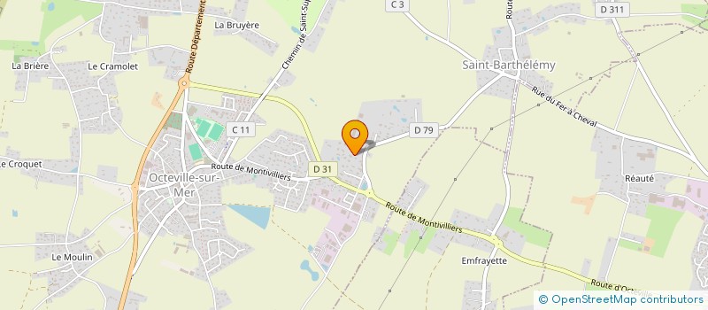 localisation de l'entreprise MADAME MELISSA BACHELET  OCTEVILLE-SUR-MER