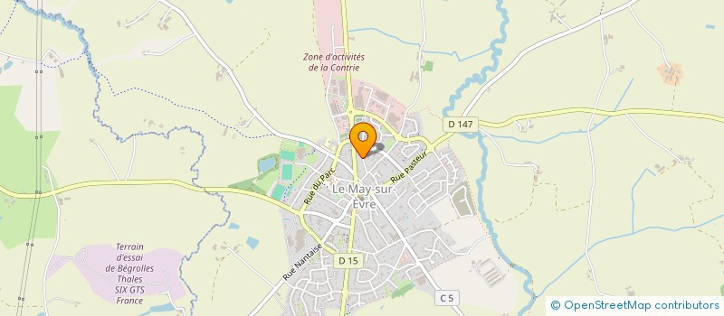 localisation de l'entreprise MADAME MELISSA BACHELIER à LE MAY-SUR-EVRE