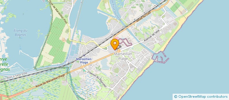 localisation de l'entreprise MADAME MELISSA BASTIEN  MARSEILLAN