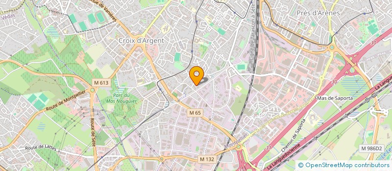 localisation de l'entreprise MADAME MELISSA BAUDIN à MONTPELLIER
