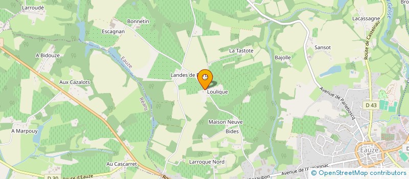 localisation de l'entreprise MADAME MELISSA BAULAC  EAUZE