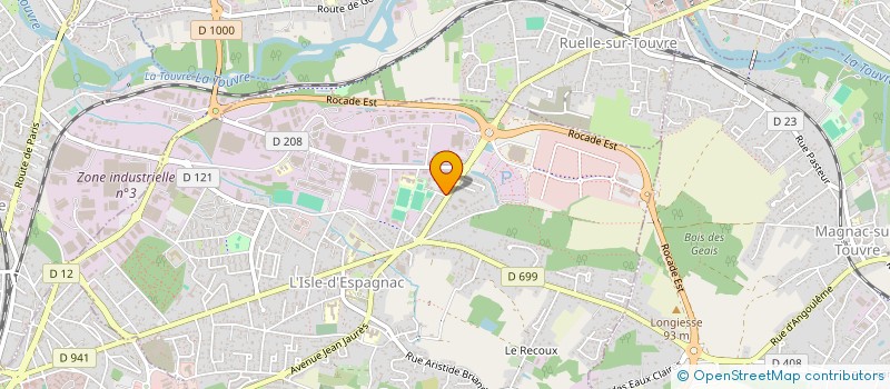 localisation de l'entreprise MADAME MELISSA BELKIDAR  L'ISLE-D'ESPAGNAC