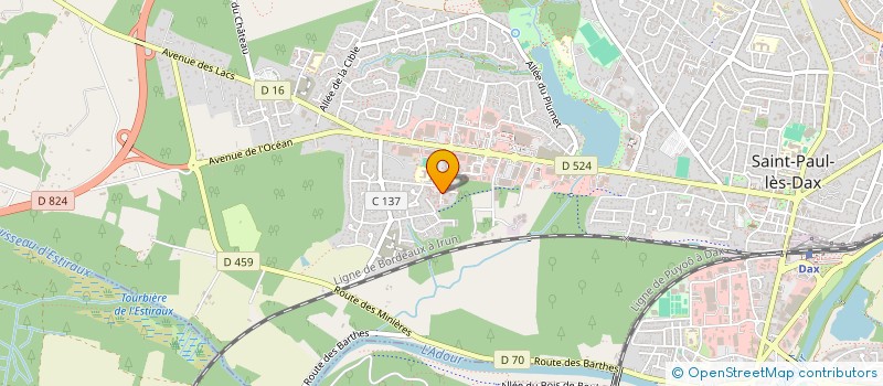localisation de l'entreprise MADAME MELISSA BELLON  SAINT-PAUL-LES-DAX