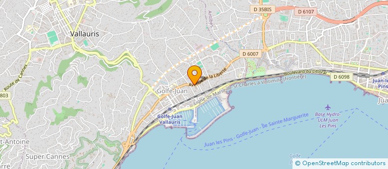 localisation de l'entreprise MADAME MELISSA BENACHOUR  VALLAURIS