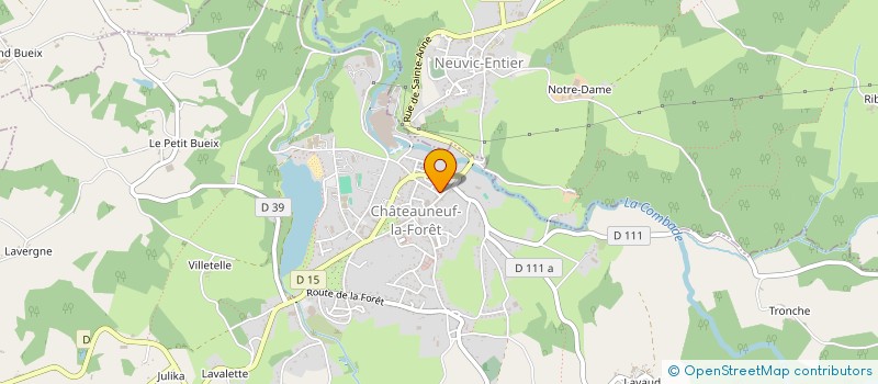 localisation de l'entreprise MADAME MELISSA BENBRAHIM à CHATEAUNEUF-LA-FORET